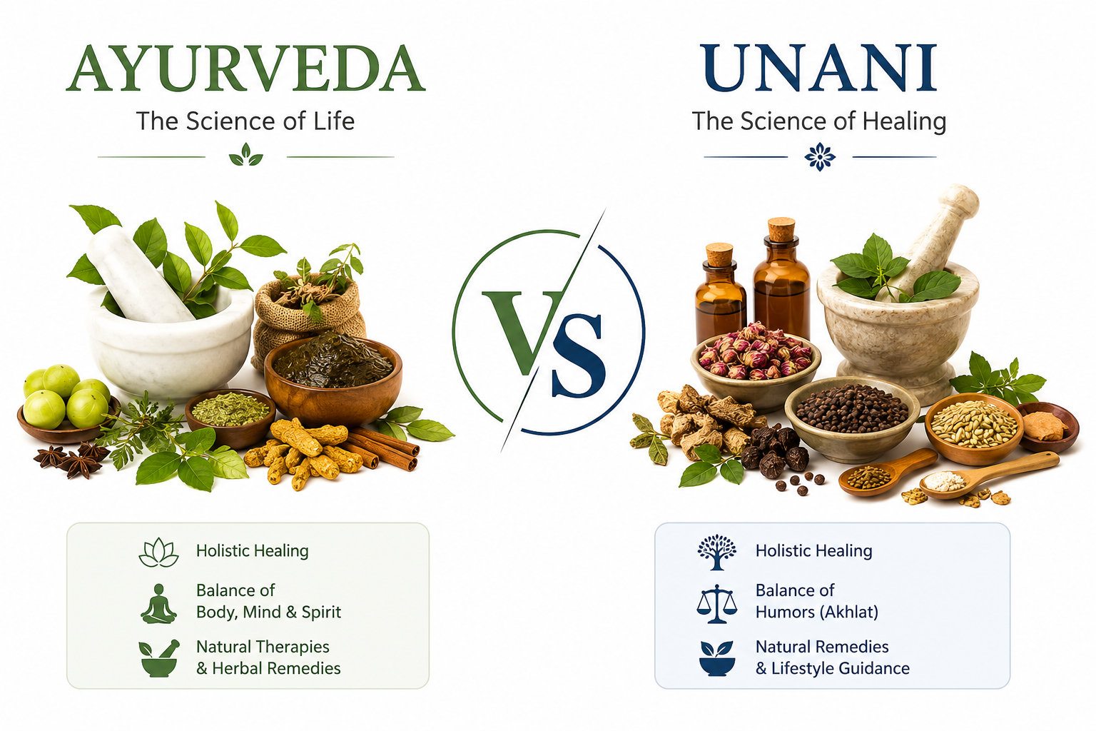 Ayurveda vs Unani: Understanding the Differences and Choosing the Right Approach